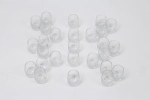 Set of 21 Transparent Glass Candle Jars/Small Glasses 2" X 2" - GS Productions