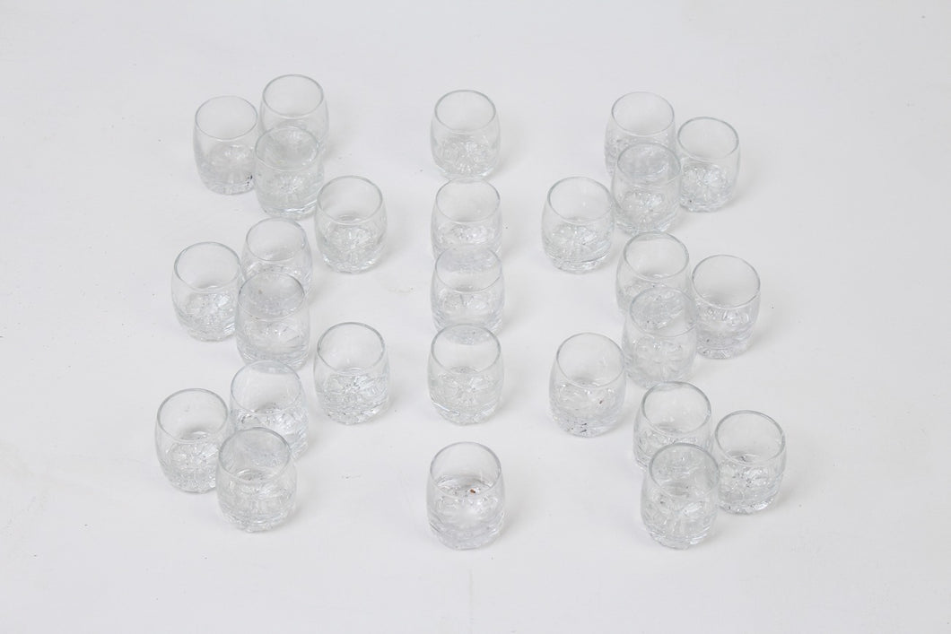 Set of 21 Transparent Glass Candle Jars/Small Glasses 2
