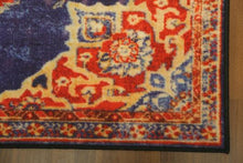 Load image into Gallery viewer, Blue &amp; Orange Traditional 5&#39; x 8&#39;ft Carpet - GS Productions
