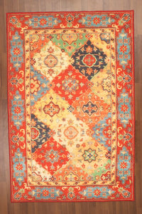 Red Traditional 5' x 8'ft Carpet - GS Productions