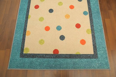 Brown & Blue Traditional 5' x 8'ft Carpet - GS Productions