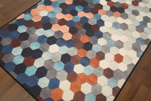 Multi Circles Traditional 5' x 8'ft Carpet - GS Productions