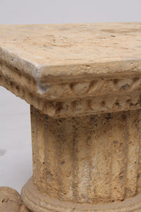 Limestone Roman Bench with columns 3.5"x1.5" - GS Productions