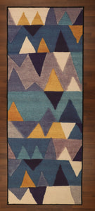 Blue Traditional 3' x 8'ft Carpet - GS Productions