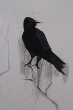 Load image into Gallery viewer, White Crows Painting 01 2&#39;x6.5&#39;ft - GS Productions
