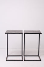 Load image into Gallery viewer, Set of 2 Black Metal Modern C Shaped Side/Working Tables 1.5&#39; x 3.5&#39;ft - GS Productions
