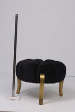 Load image into Gallery viewer, Black &amp; Gold pouffe 2&#39;x 1.5&#39;ft - GS Productions
