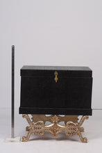 Load image into Gallery viewer, Golden &amp; dark brown leather captain box 2.5&#39; x 2.5&#39;ft - GS Productions
