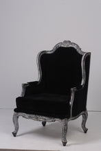Load image into Gallery viewer, Black &amp; weathered white sofa chair 2&#39;x 3.5&#39;ft Chair - GS Productions
