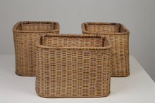 Load image into Gallery viewer, Set of 3 Brown Cane Baskets 13&quot; x 18&quot; - GS Productions
