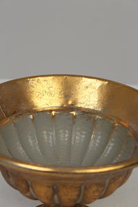 Antique Gold Victorian Urns/Planter/Decoration Piece (Metal) 10" x 8" - GS Productions