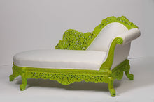 Load image into Gallery viewer, White &amp; neon Green sofa couch 5&#39;x 2.5&#39; - GS Productions
