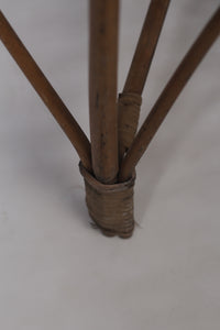 Brown cane small table 1' x 1.5'ft - GS Productions