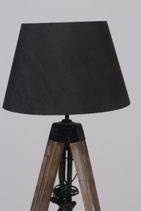 Black & Brown  tripod contemporary Lamp 2'.2" x 5'ft - GS Productions