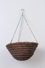 Load image into Gallery viewer, Beige &amp; Brown Cane Weaved Hanging Basket 18&quot; x 26&quot; - GS Productions
