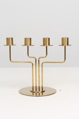 Golden Brass Candle Stand 22
