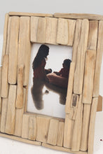 Load image into Gallery viewer, Beige Artisan Crafted Raw Wooden Photo Frame 6&quot; x 10&quot; - GS Productions
