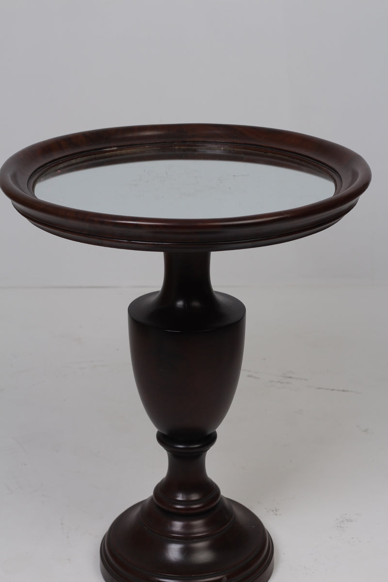 Brown Designer Hall Table with Mirror Top 2' x 2.5'ft GS Productions