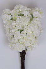 Load image into Gallery viewer, White Bunch Of Artificial Long Flower Stems 12&quot; x 22&quot; - GS Productions
