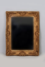 Load image into Gallery viewer, Antique Golden Carved Baroque Mirror 2.5&#39; x 5.5&#39;ft - GS Productions
