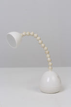 Load image into Gallery viewer, White Table/Desk Lamp with Pearl Shaped Moveable Arm 6&quot; x 12&quot; - GS Productions
