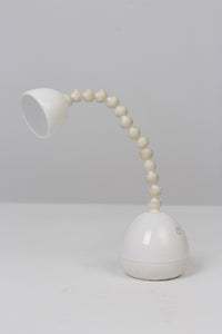 White Table/Desk Lamp with Pearl Shaped Moveable Arm 6" x 12" - GS Productions