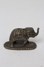 Load image into Gallery viewer, Antique Silver Hand Crafted Decorative Elephant in Metal - GS Productions
