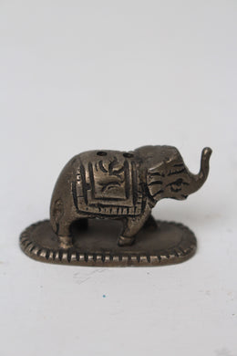 Antique Silver Hand Crafted Decorative Elephant in Metal - GS Productions