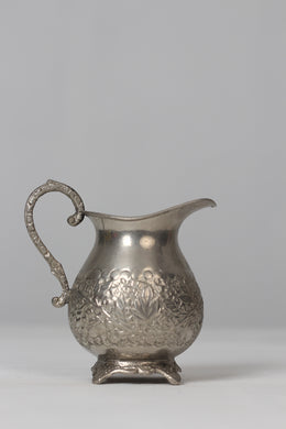 Antique silver traditional metal milk pot 8