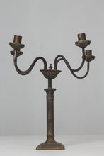 Load image into Gallery viewer, Brown antique wrought iron candle stand - GS Productions
