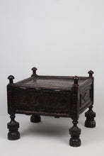 Load image into Gallery viewer, Black Wooden Carved Traditional Swati Table - GS Productions
