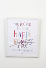Load image into Gallery viewer, White &amp; Multi Coloured Quote with White Wooden Frame - GS Productions
