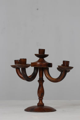 Brown wooden candle stand  12