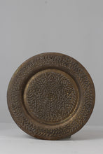 Load image into Gallery viewer, Dull Antique Traditional Fully Carved Copper Tray 11&quot; x 11&quot; - GS Productions
