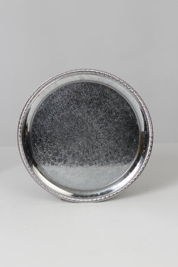 Silver Tray with Inlay Design  14