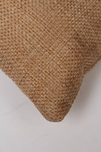 Load image into Gallery viewer, Brown  &amp; beige jute fabric Cushion 1.5&#39; x 1.5&#39;ft - GS Productions
