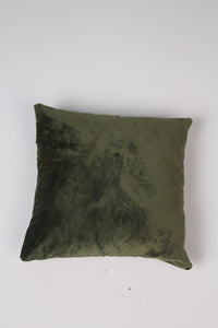 Green velvet plain Cushion 1.5' x 1.5'ft - GS Productions