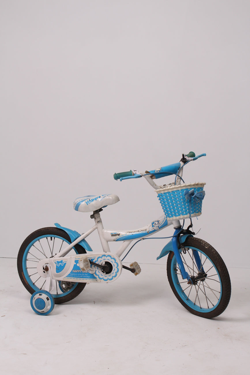 Blue & White Kid's Bicycle - GS Productions