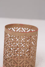 Load image into Gallery viewer, Beige, Biscuit Carved Metal Candle Shade 3&quot; x 5&quot; - GS Productions
