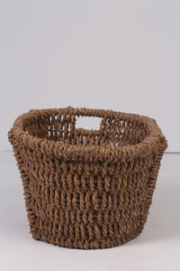 Brown jute rope basket 14" - GS Productions