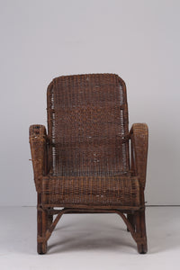 Brown cane old chair 1.5'x 3'ft - GS Productions