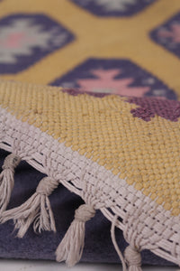 Yellow & Purple Traditional 3' x 5'ft Carpet - GS Productions