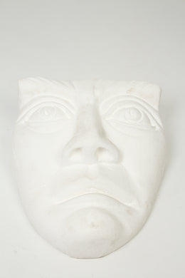 White Big Face Sculpture in Thermocol 1.5' x 2'ft - GS Productions