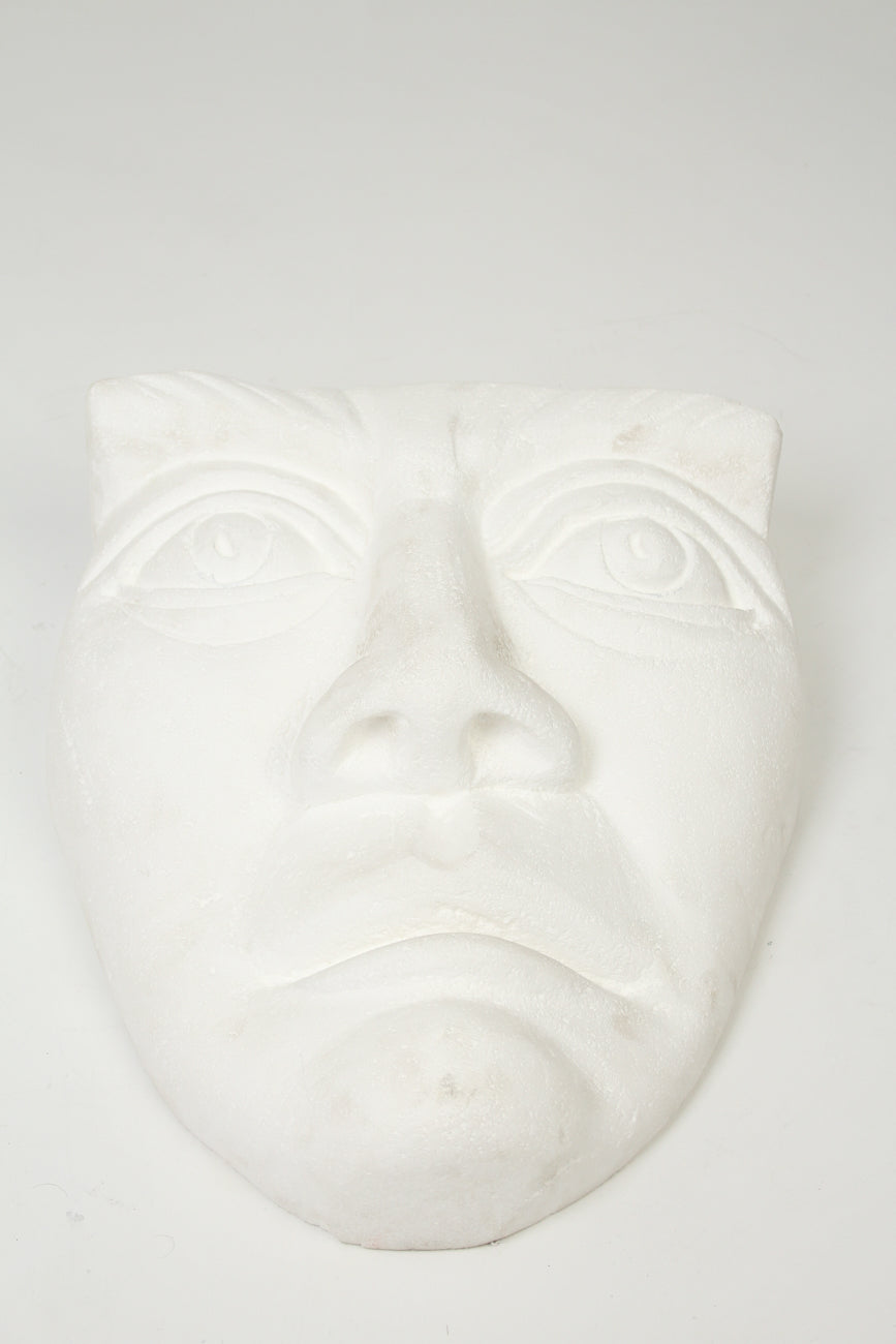 White Big Face Sculpture in Thermocol 1.5' x 2'ft - GS Productions