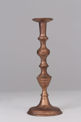 Copper gold wooden candle stand 12