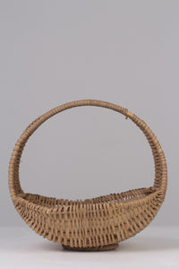 Set of 3 Brown cane baskets 13"x 12" - GS Productions