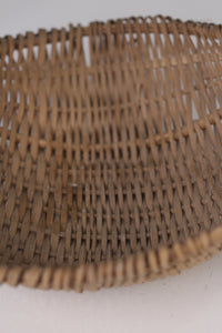 Set of 3 Brown cane baskets 13"x 12" - GS Productions