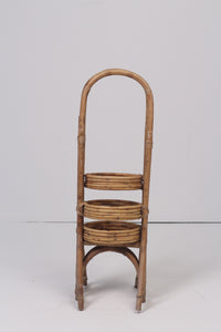 Brown cane foldable planter 09"x 34" - GS Productions