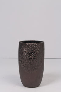 Metallic brown ceramic vase 09"x 16" - GS Productions
