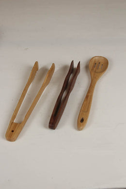 set of 3 traditional wooden cooking spoons/decoration piece. - GS Productions